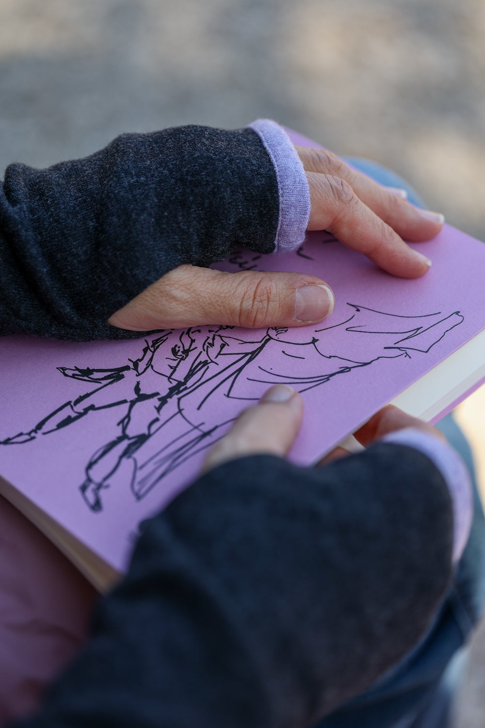 Arm Warmers - Γάντια χωρίς δάχτυλα, ανθρακί