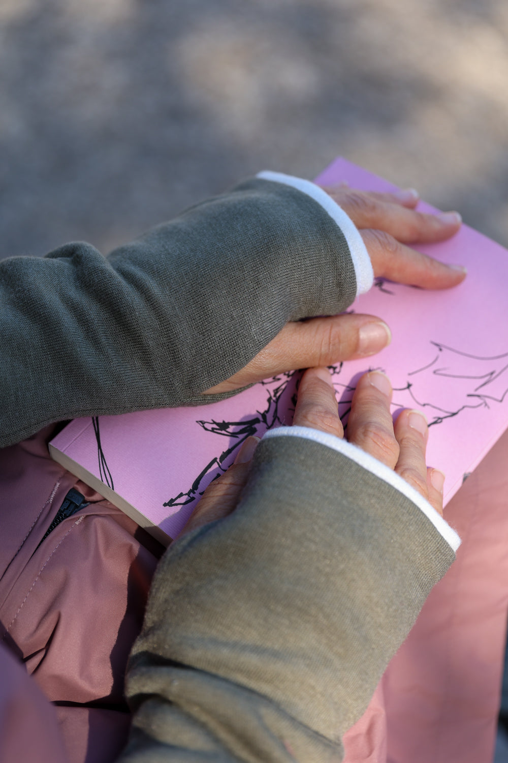 Arm Warmers - Γάντια χωρίς δάχτυλα, χακί ανδρικά