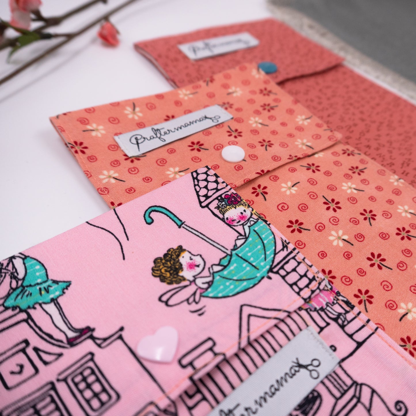 Θήκη για μαχαιροπήρουνα σε ροζ αποχρώσεις