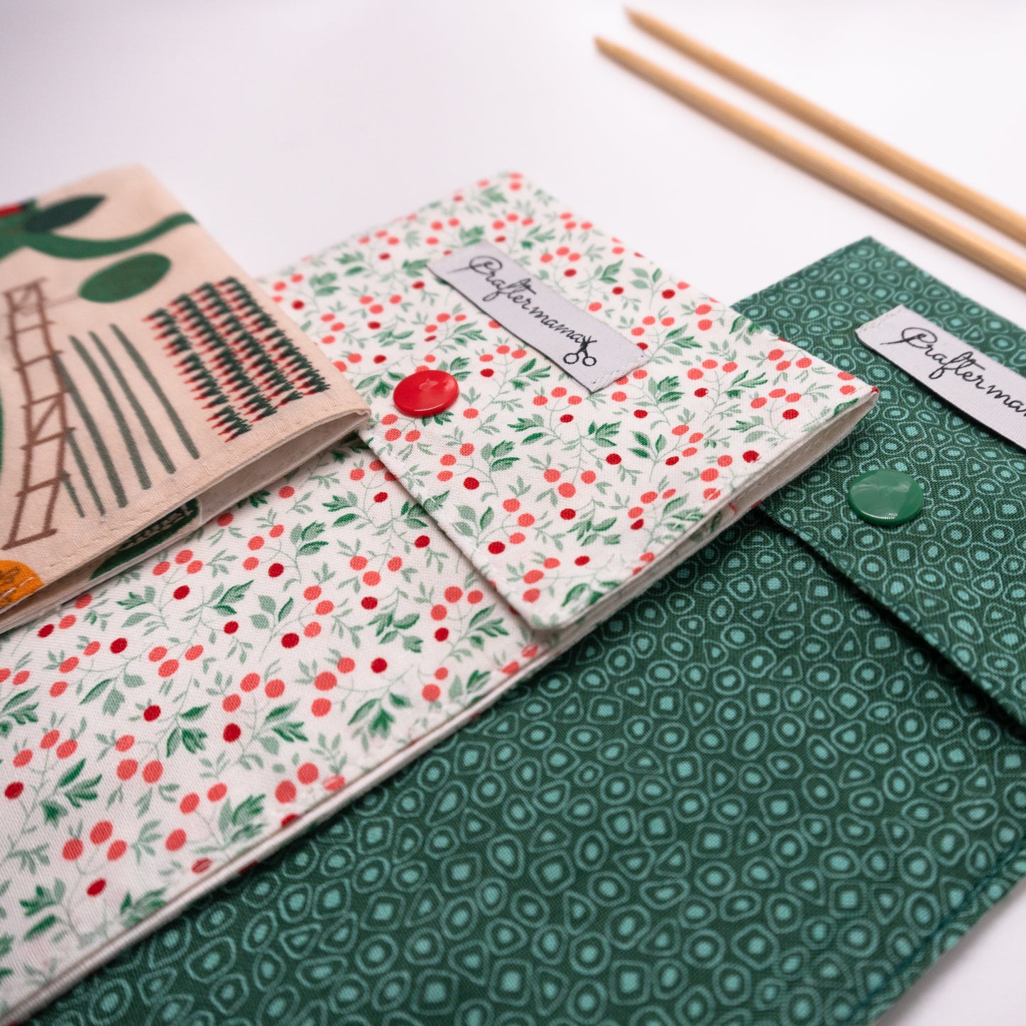 Θήκη για μαχαιροπήρουνα σε πράσινες αποχρώσεις