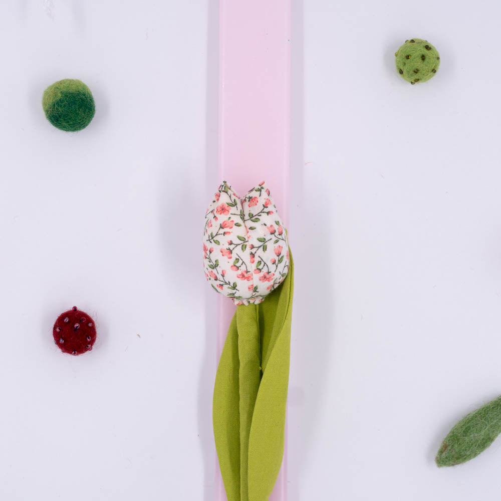 Λαμπάδα με τουλίπα ροζ