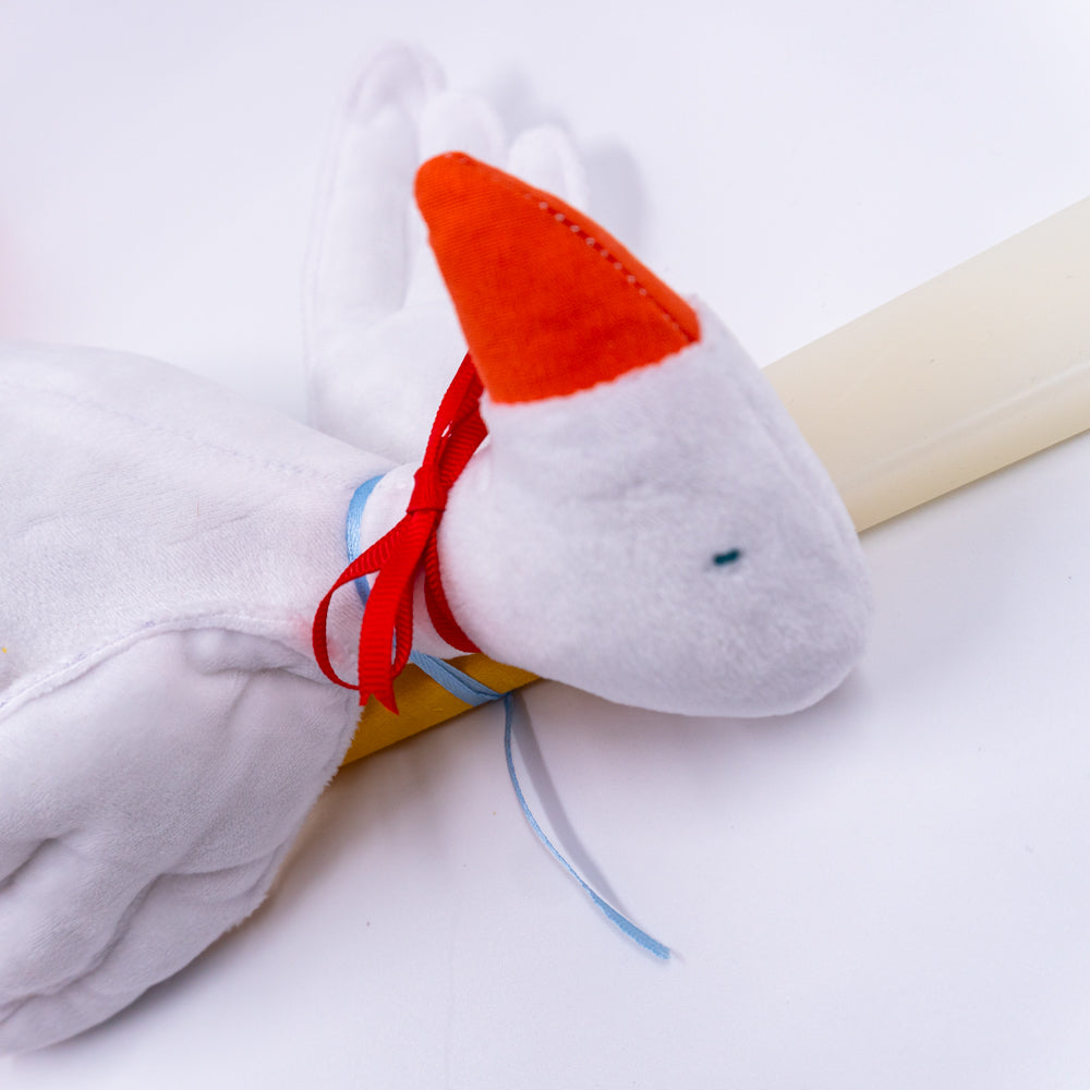 Λαμπάδα με παπί μαλακό λούτρινο παιχνίδι