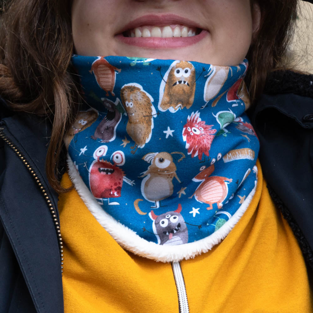 Κασκόλ λαιμού παιδικό, τερατάκια