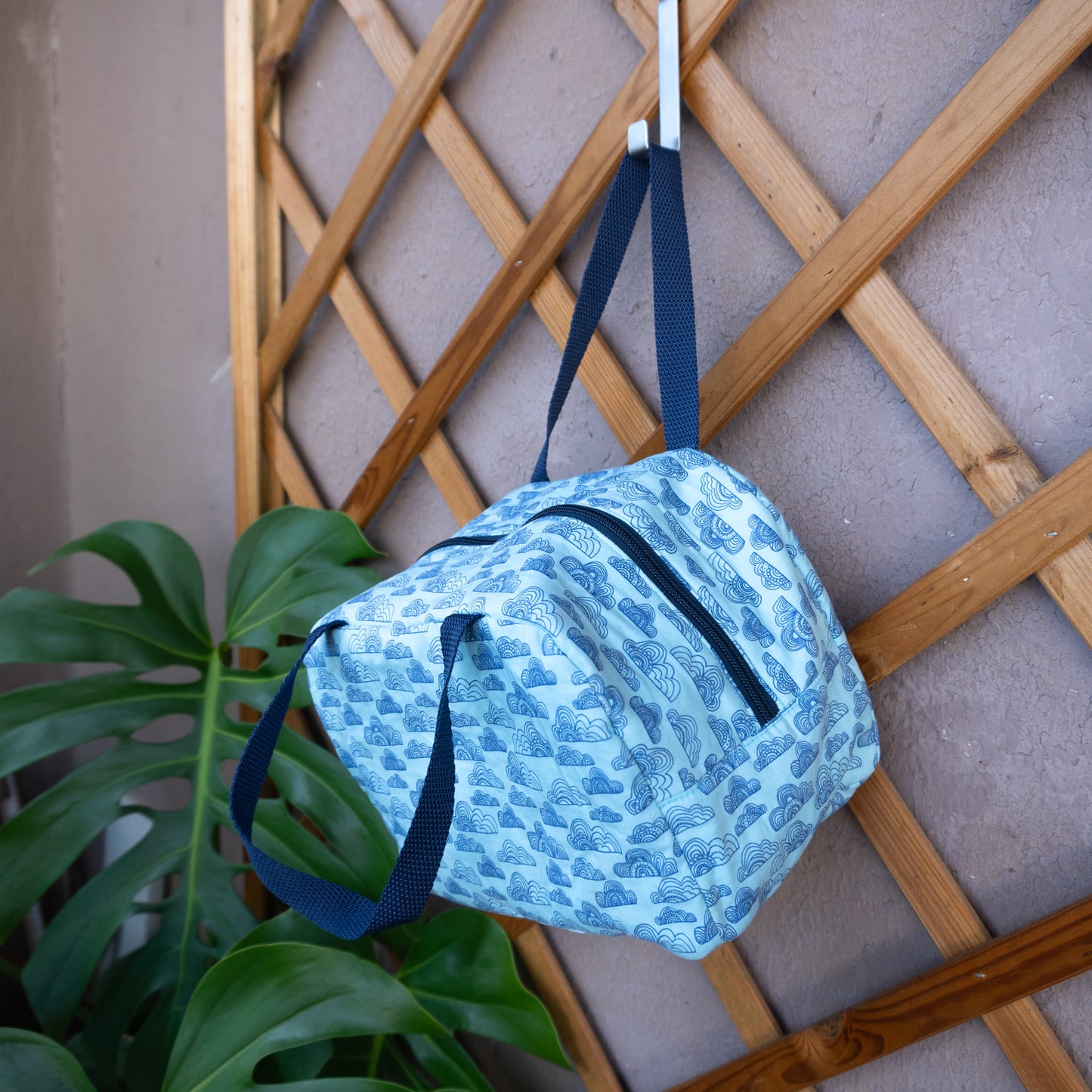 Τσαντάκι φαγητού με χερούλια και φερμουάρ, σύννεφα