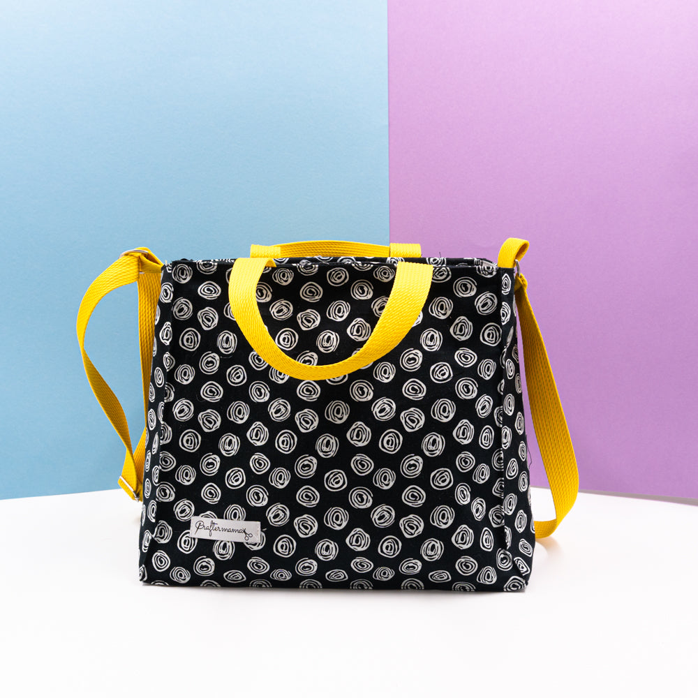 Τσάντα φαγητού με ιμάντα, χερούλια και φερμουάρ