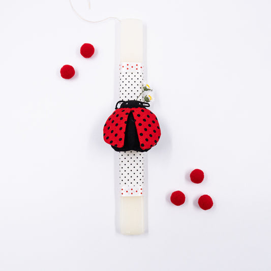 Λαμπάδα με πασχαλίτσα μαγνητάκι