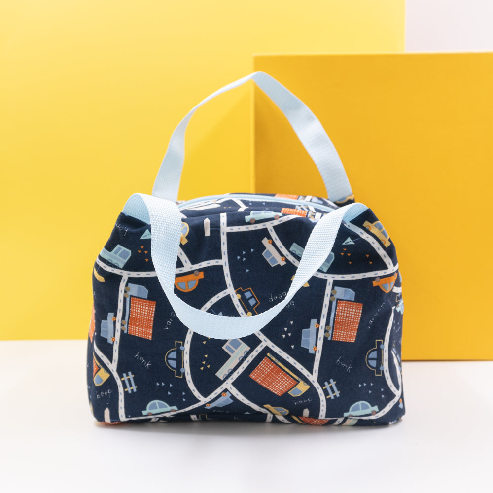 Τσαντάκι φαγητού με χερούλια και φερμουάρ, traffic