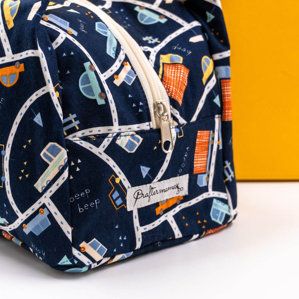 Τσαντάκι φαγητού με χερούλια και φερμουάρ, traffic