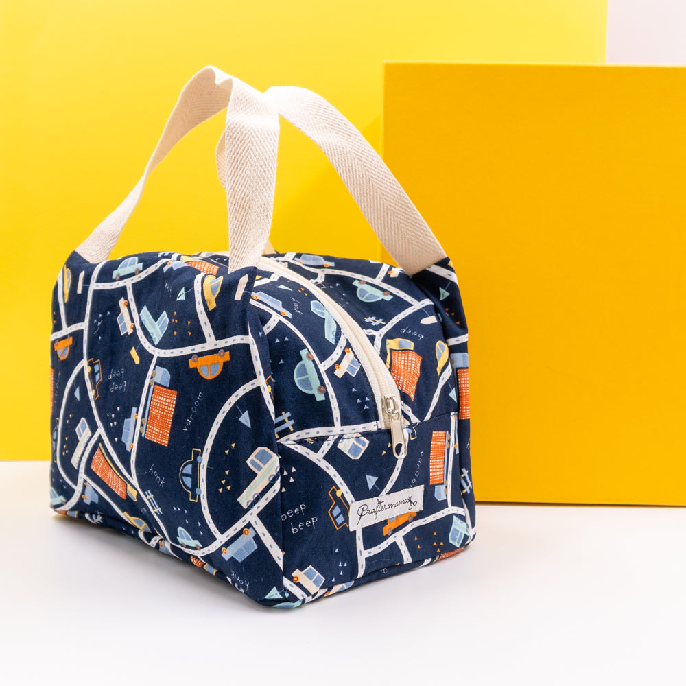 Τσαντάκι φαγητού με χερούλια και φερμουάρ, traffic