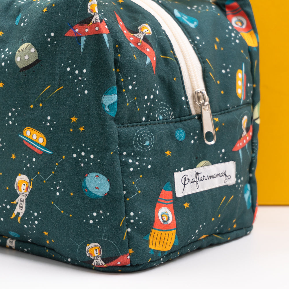 Τσαντάκι φαγητού με χερούλια και φερμουάρ, space